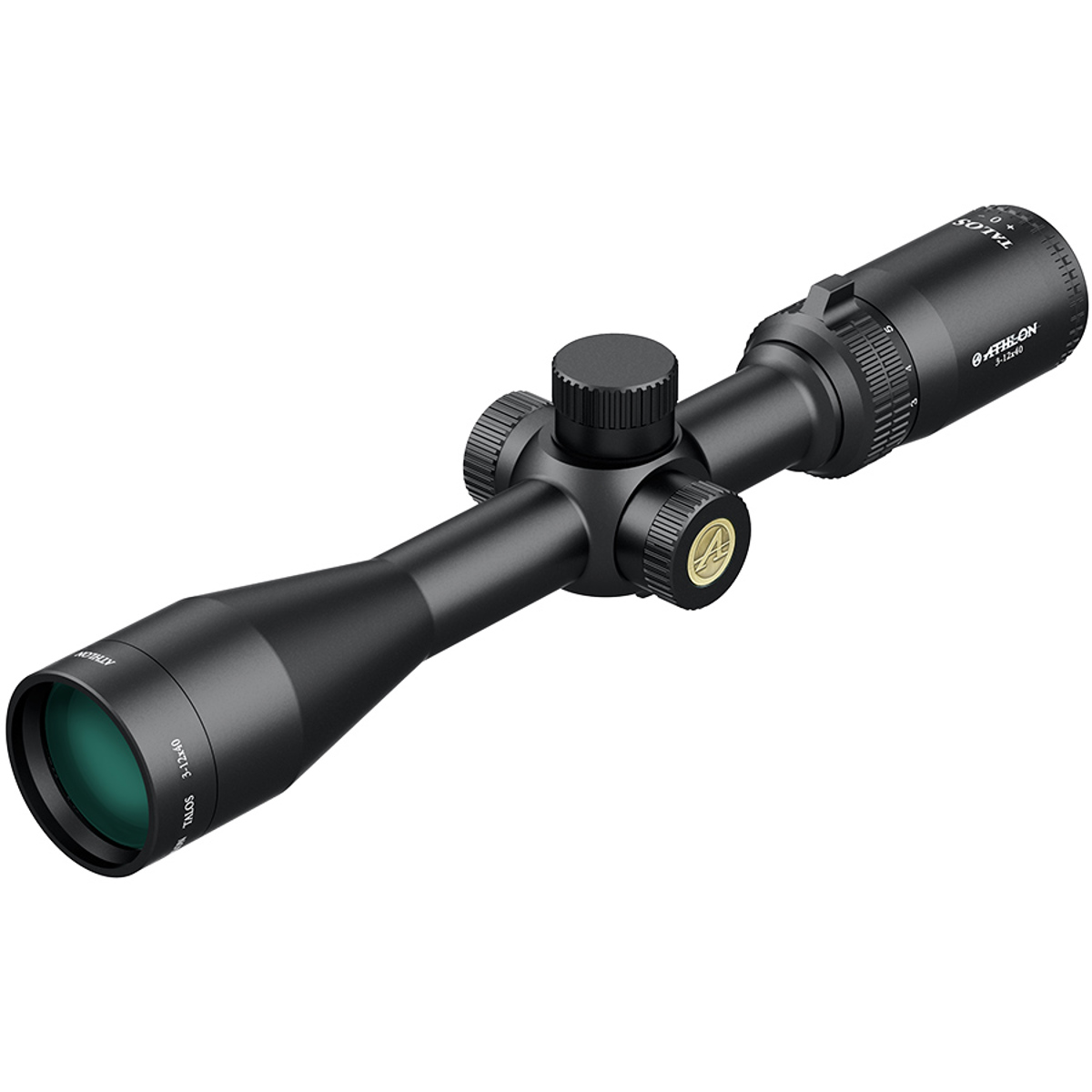 

Athlon Optics 3-12x40 Talos Riflescope, SFP Center X Reticle, 1" Center Tube