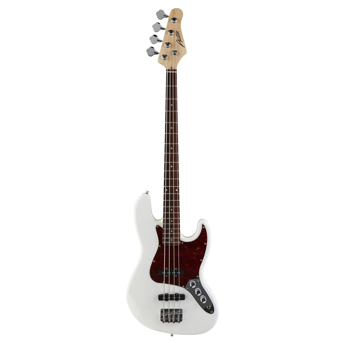 

Austin AJB300 Series Double Cutaway Bass Guitar, White