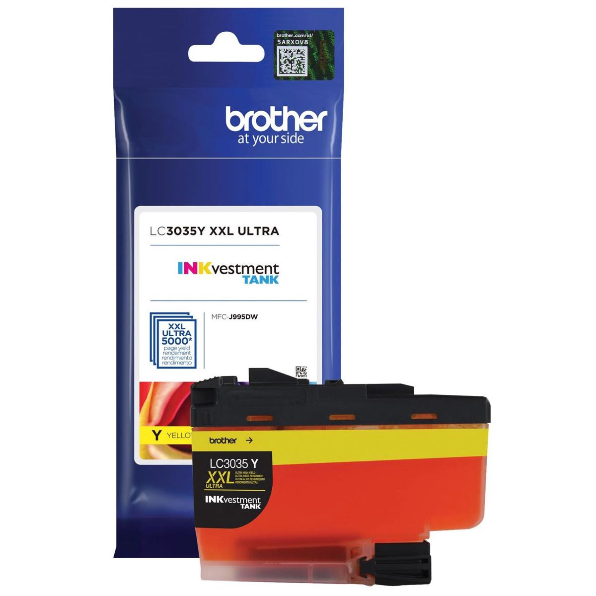 

Brother LC3035 Ultra High Yield INKvestment Tank Ink Cartridge, Yellow