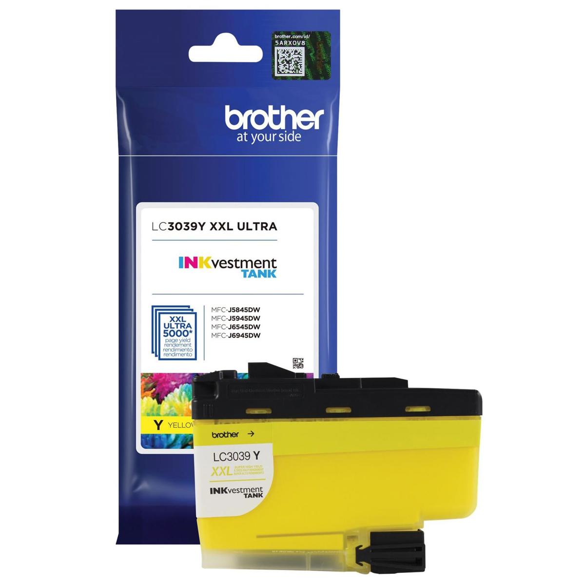 

Brother LC3039 Ultra High Yield INKvestment Tank Ink Cartridge, Yellow