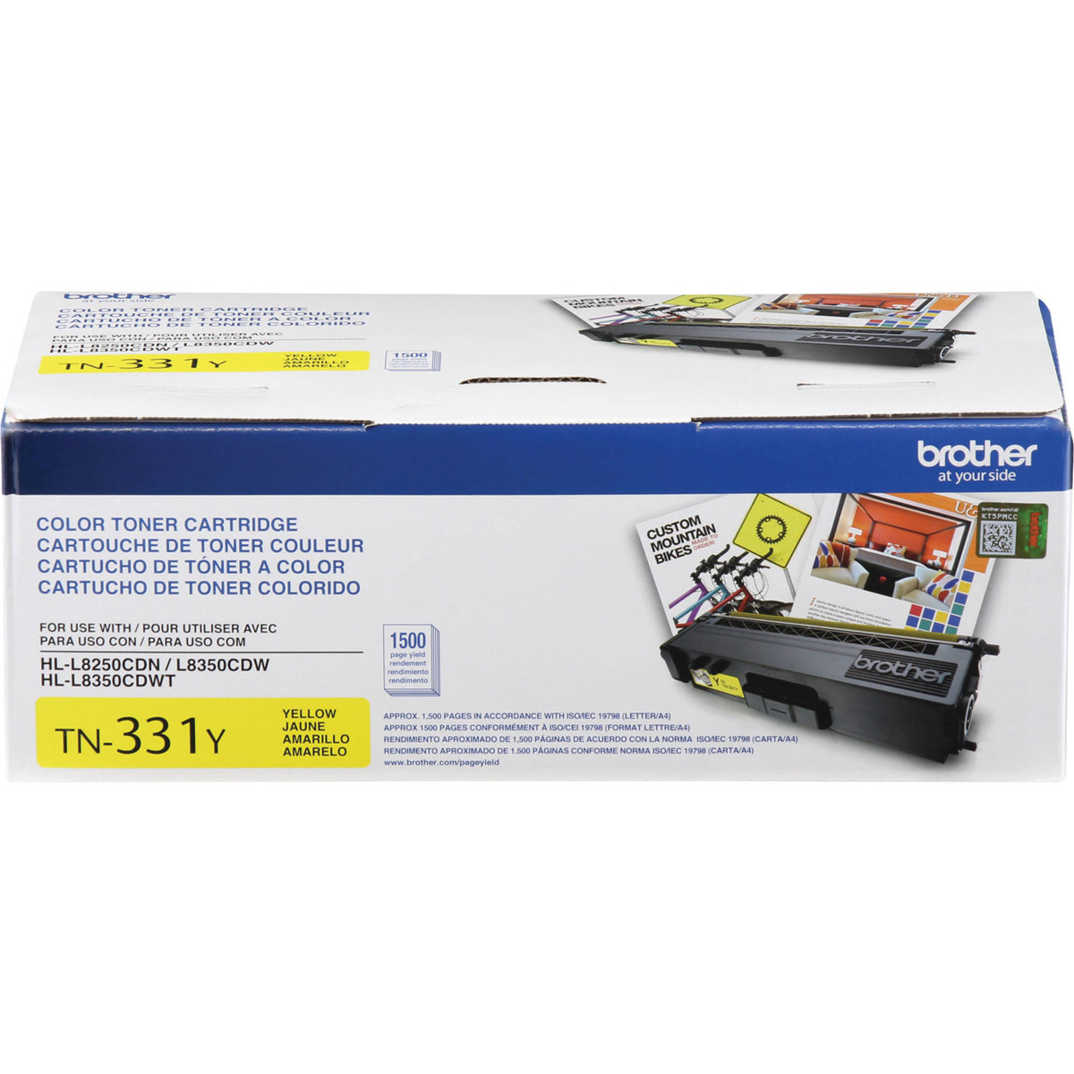 

Brother TN331 Standard Yield Toner Cartridge, Up to 1500 Pages, Yellow