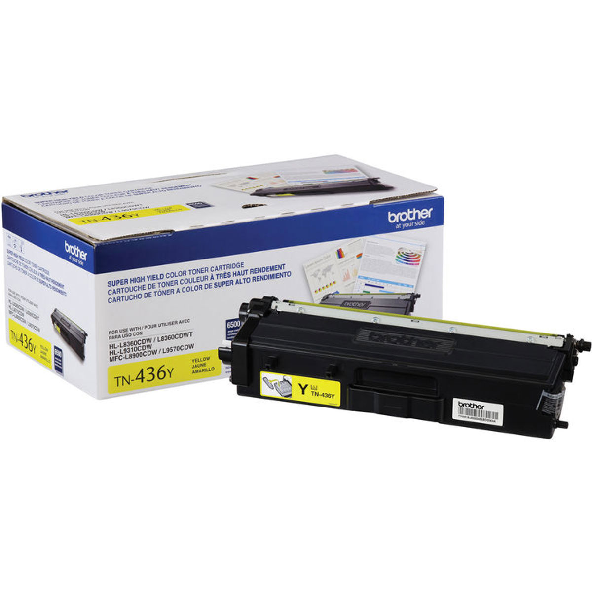 

Brother TN436 Super High Yield Toner Cartridge, Up to 6500 Pages, Yellow