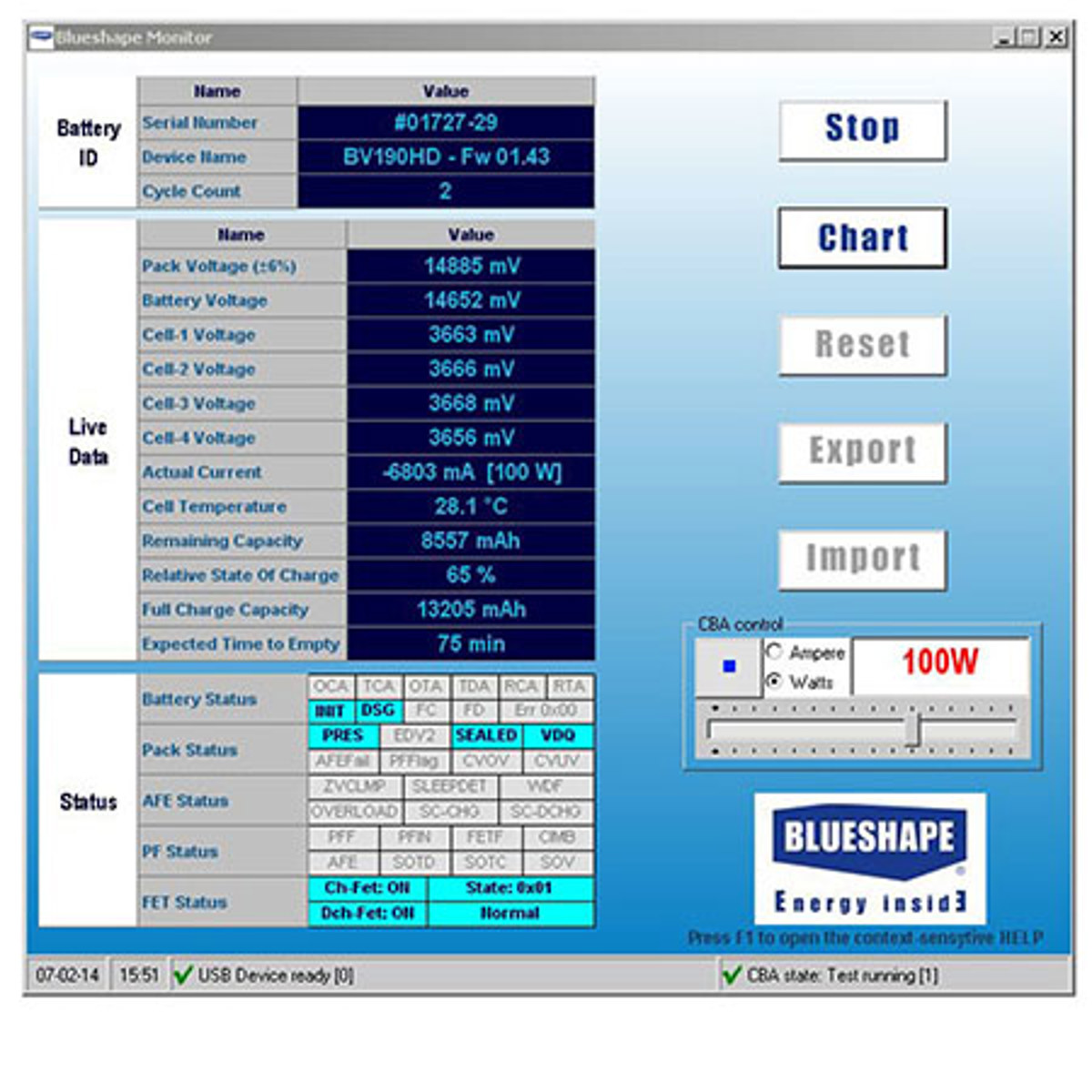 

BlueShape BSMON v3.0 Battery Pack Monitor and Diagnostic Utility for Windows