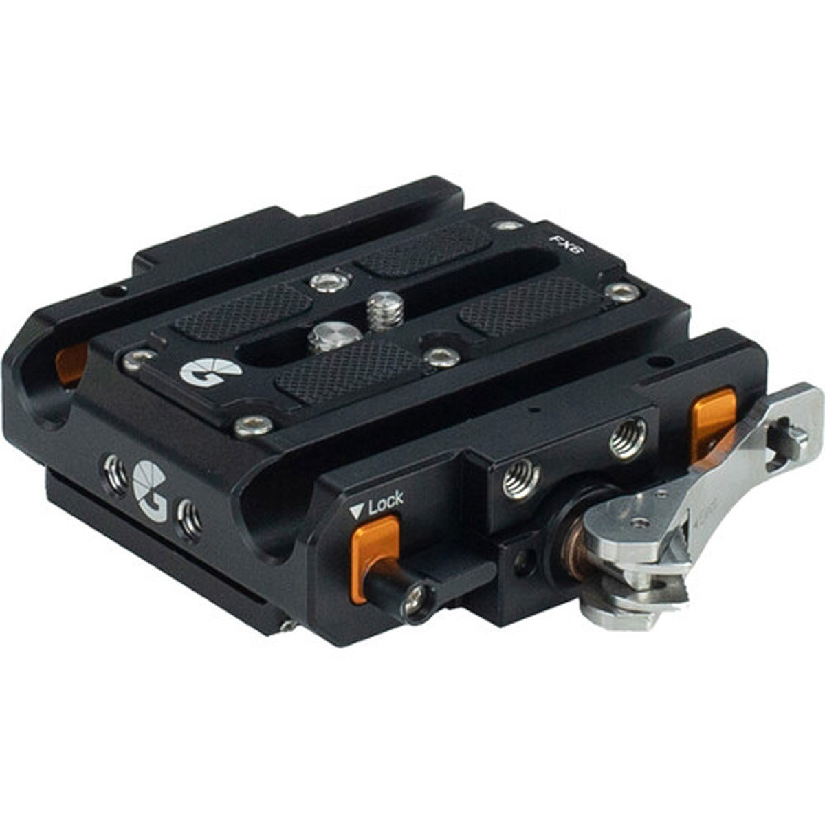 

Bright Tangerine LeftField QR Baseplate w/ARRI Dovetail Plate,Riser for Sony FX6