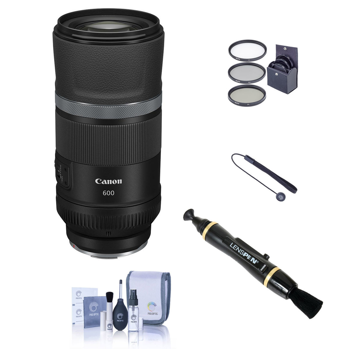 

Canon RF 600mm f/11 IS STM Lens with Accessories Kit