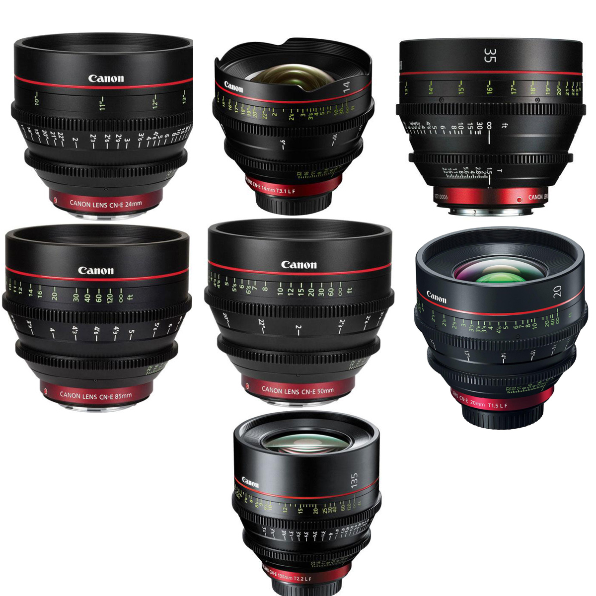 

Canon Cinema Prime CN-E14mm,20mm,24mm,35mm,50mm,85mm,135mm L F Lens for Canon EF