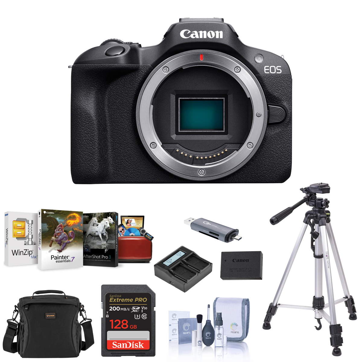 

Canon EOS R100 Mirrorless Camera, Bundle with Accessory Kit