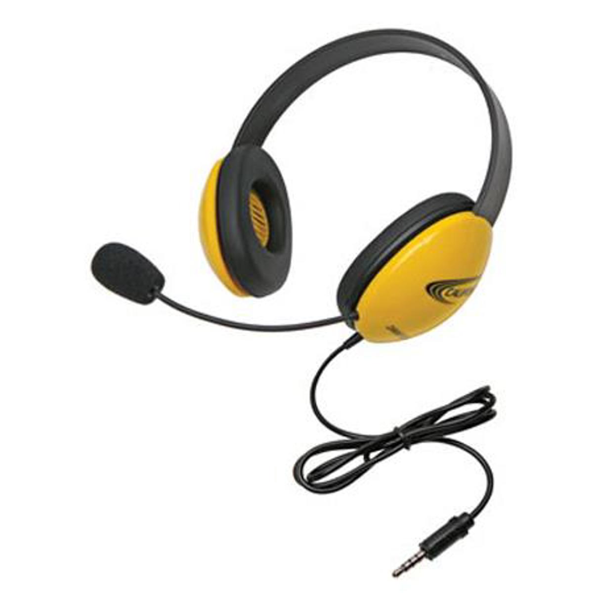 

Califone 2800 Listening First Stereo Headset with To Go Plug & Mic, Yellow