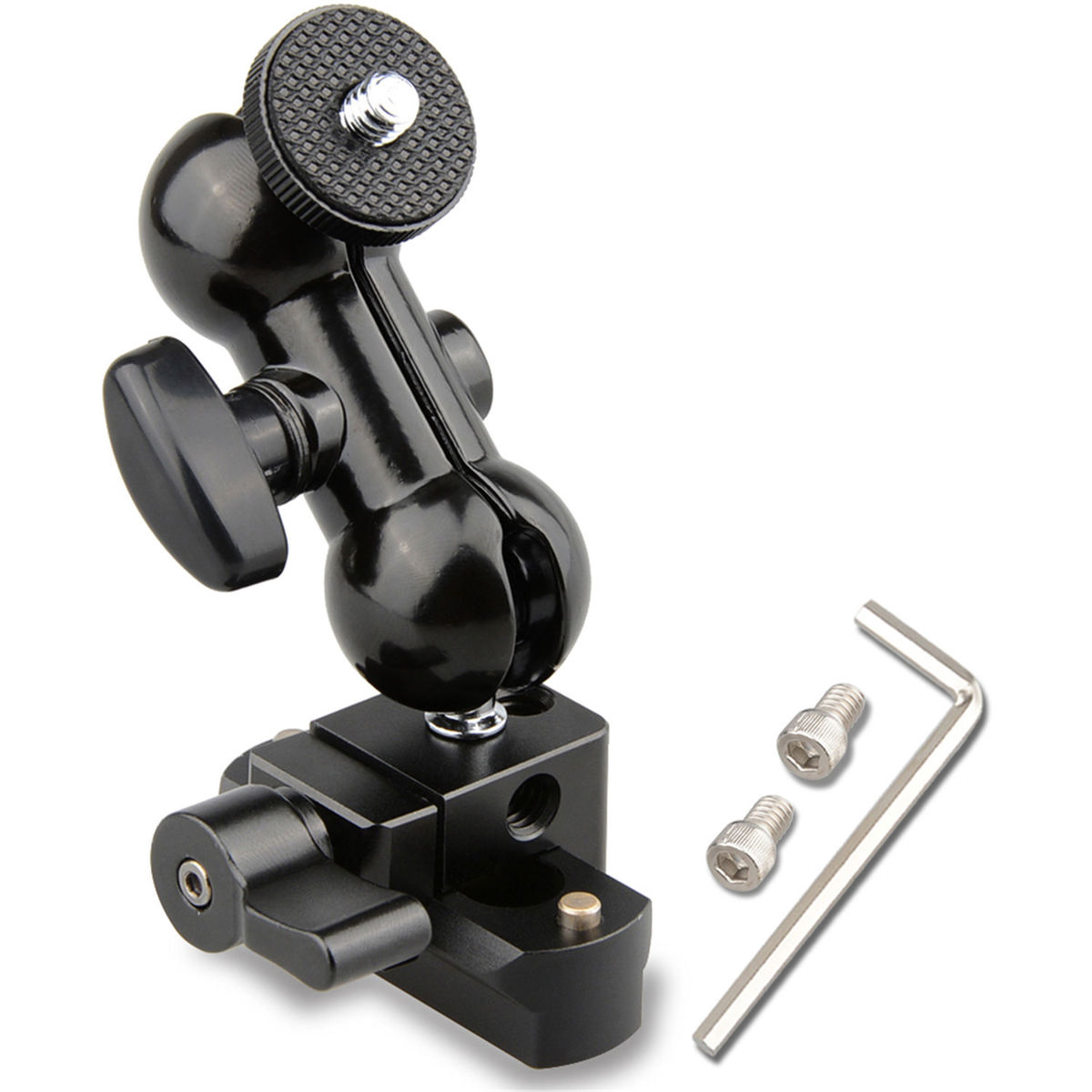 

CAMVATE NATO Lock Mini Ball Head, Black Wingnut