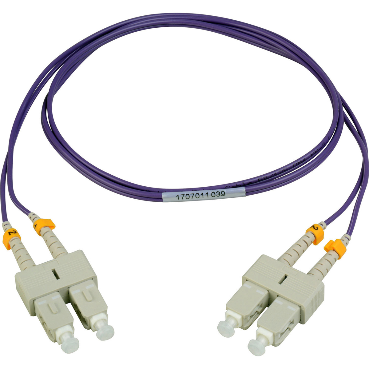 

Camplex 9.84' OM4 10/40/100G Multimode Duplex SC to SC Fiber Patch Cable, Purple