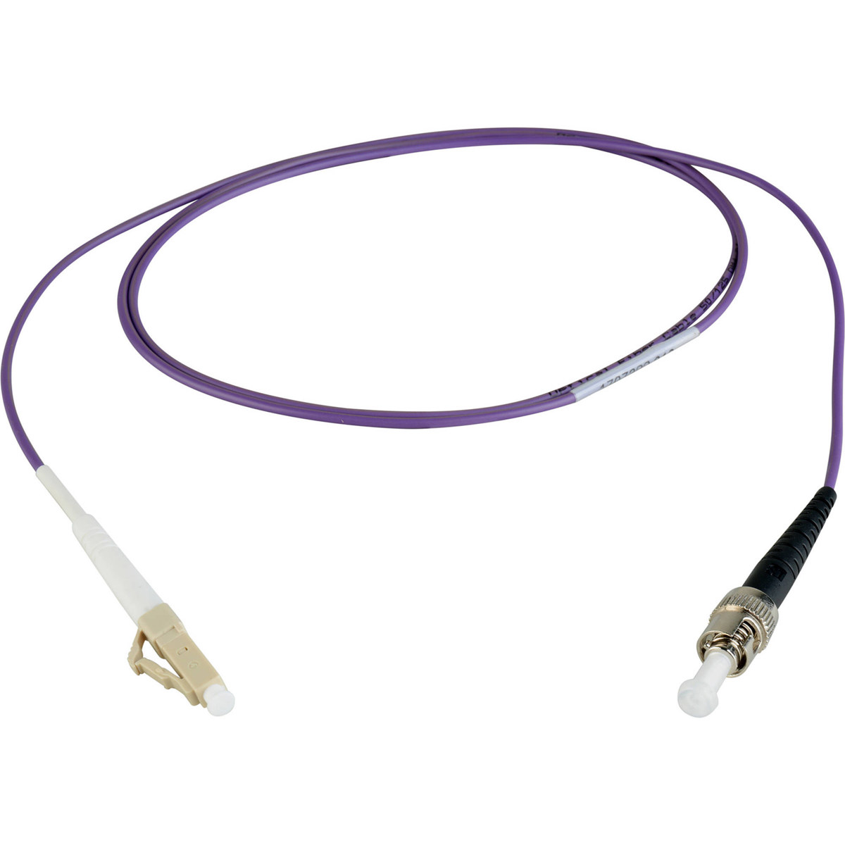 

Camplex 9.84' OM4 10/40/100G Multimode Simplex LC-ST Fiber Patch Cable, Purple