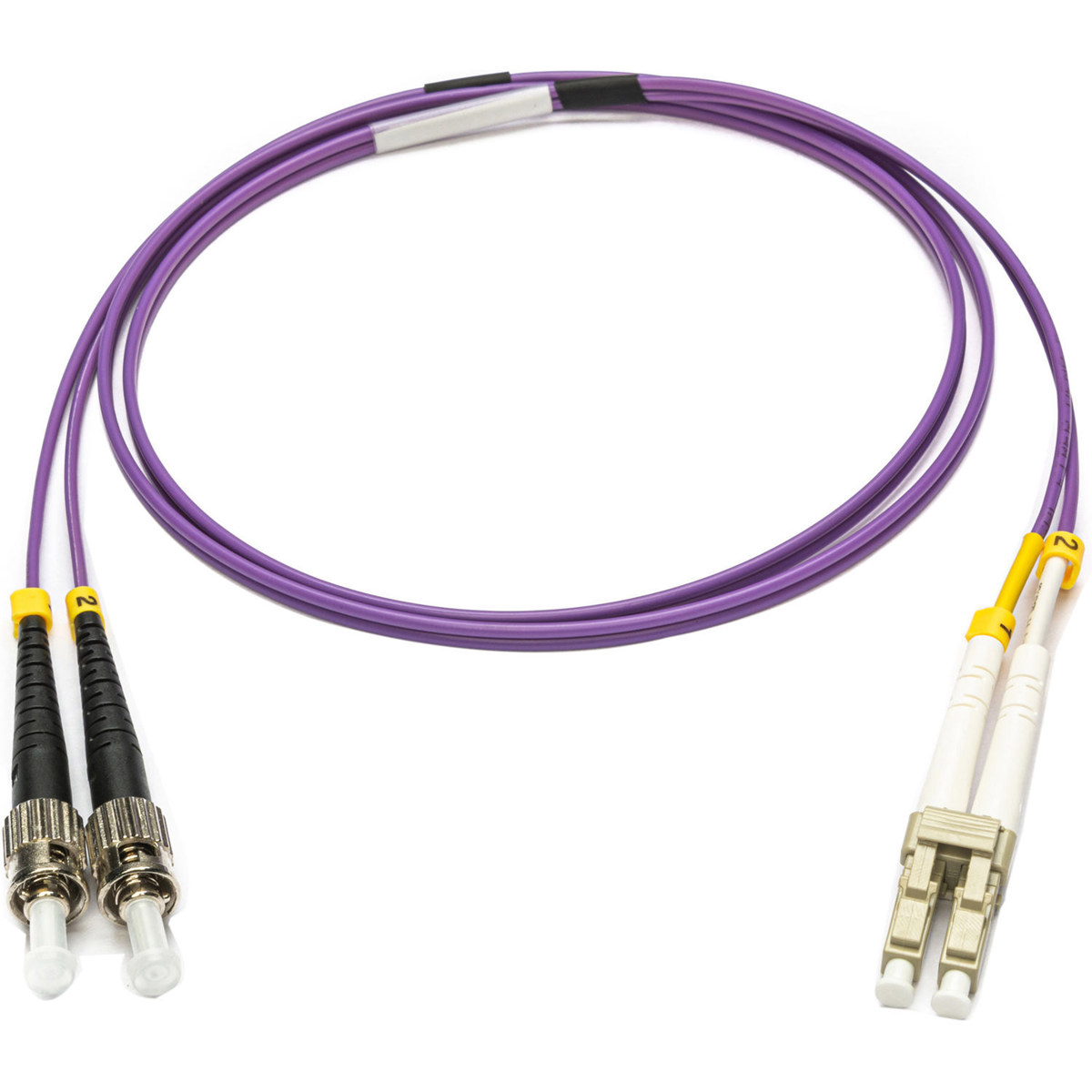 

Camplex 16.4' OM4 50/125 10/40/100G MM Duplex ST-LC Armored Patch Cable, Purple