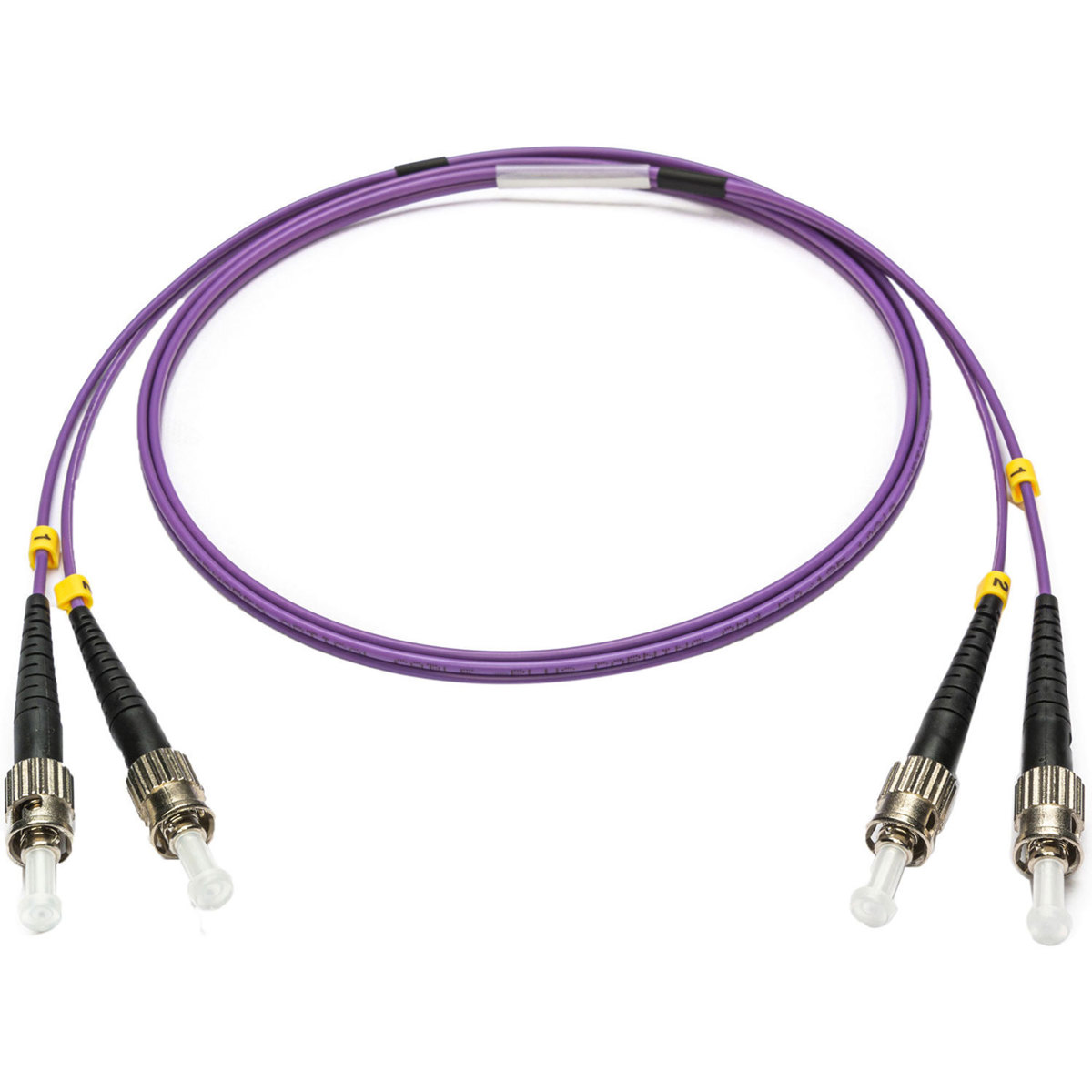 

Camplex 32.8' OM4 50/125 10/40/100G MM Duplex ST-ST Armored Patch Cable, Purple