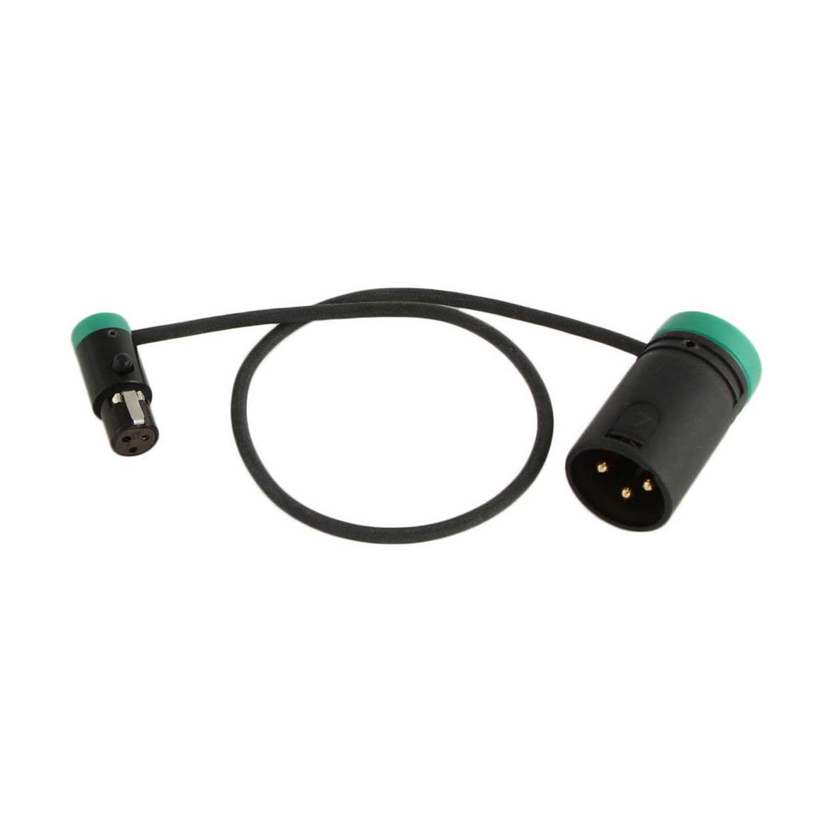 

Cable Techniques LPS Low-Profile TA3F to LPXLR-3M Cable Green Caps 24" -