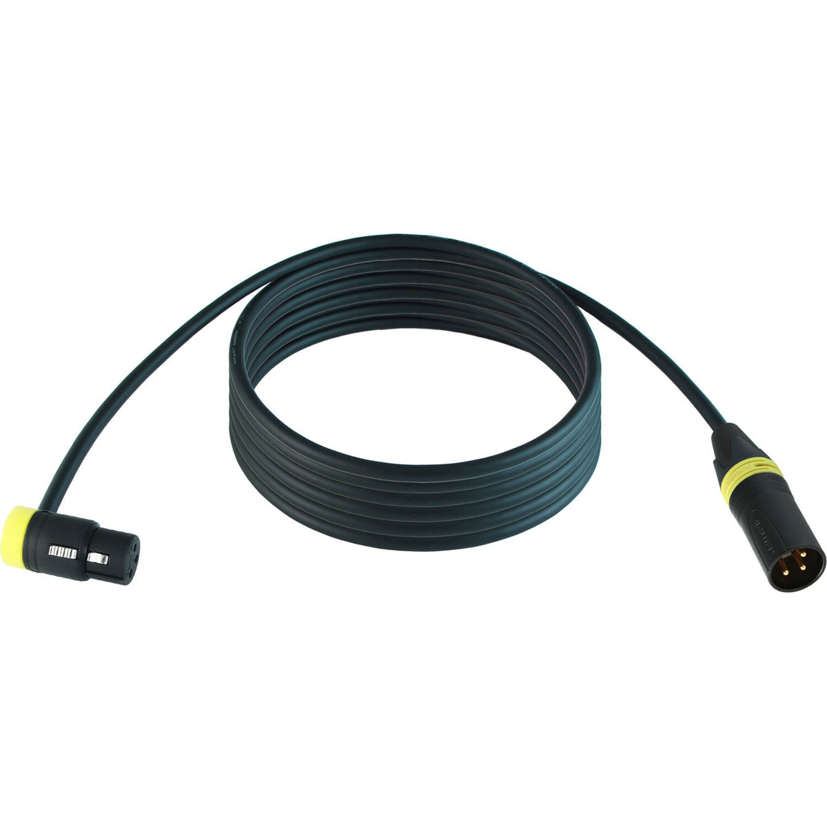 

Cable Techniques 50' R/A XLR-3F to 3M Straight Mogami W2549 Mic Cable,Yellow Cap