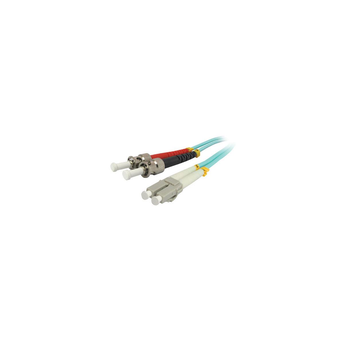 

Comprehensive 10m 10Gb LC Male/ST Male Duplex Fiber Patch Cable, Aqua