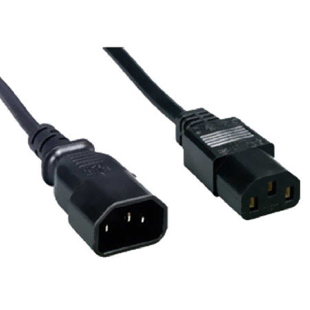 

Comprehensive 12' PC Power Extension Cord, IEC 320C14 to IEC 320C13, 18/3 SVT