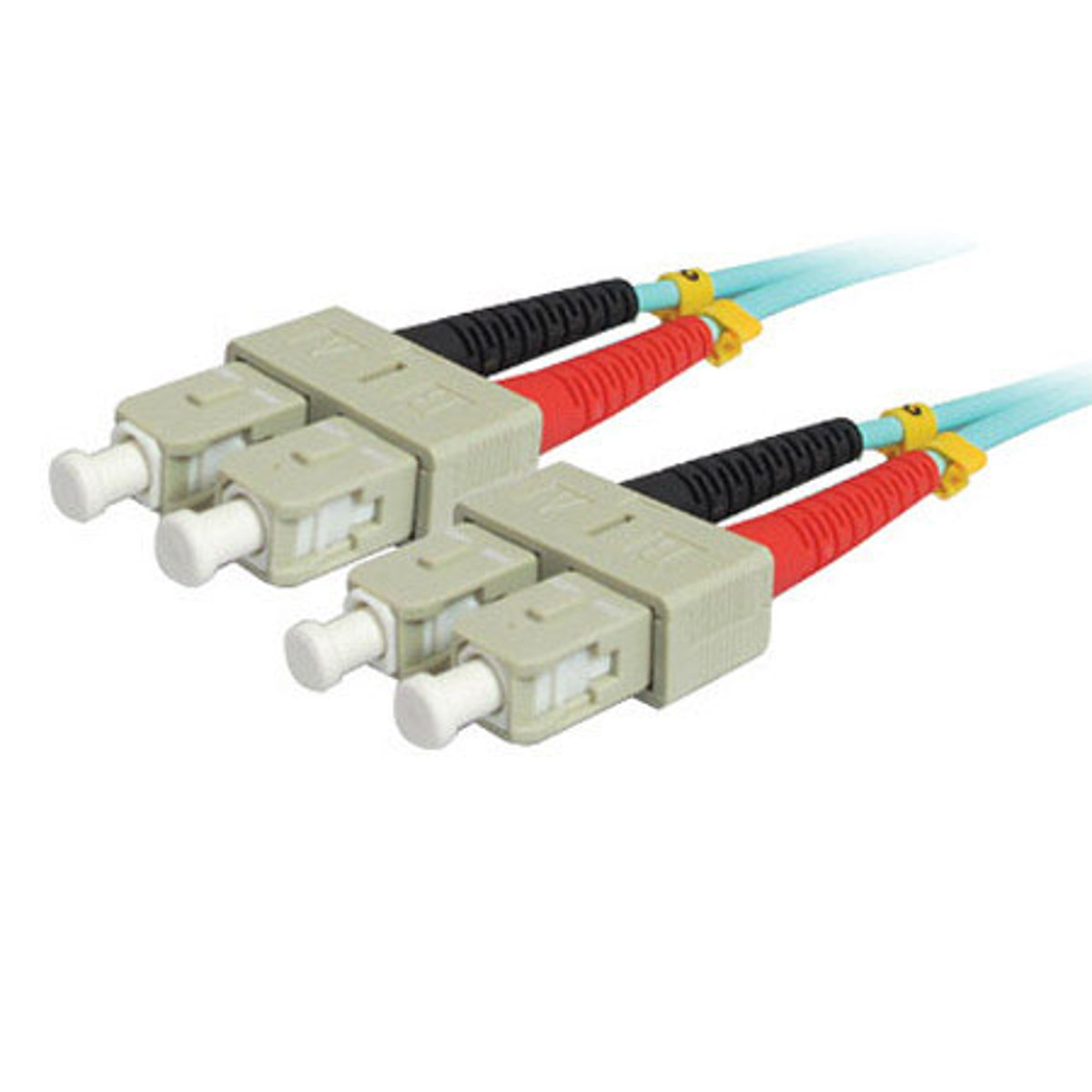 

Comprehensive 6.56' 10gb SC/SC Duplex 50/125 Multimode Fiber Patch Cable, Aqua