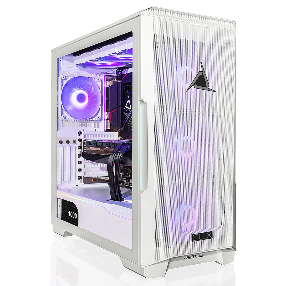 

CLX SET VR Gaming Desktop, R9 7950X, 32GB, 1TB SSD+4TB HDD, RTX 4090, W11H,White