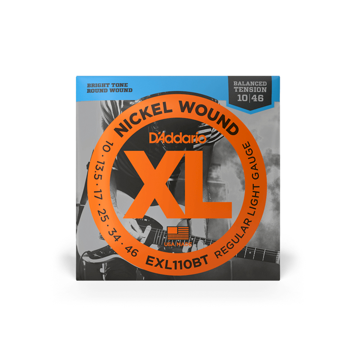 

D'Addario EXL110BT XL Nickel Wound Electric Guitar String,10-46,Set of 6 Strings