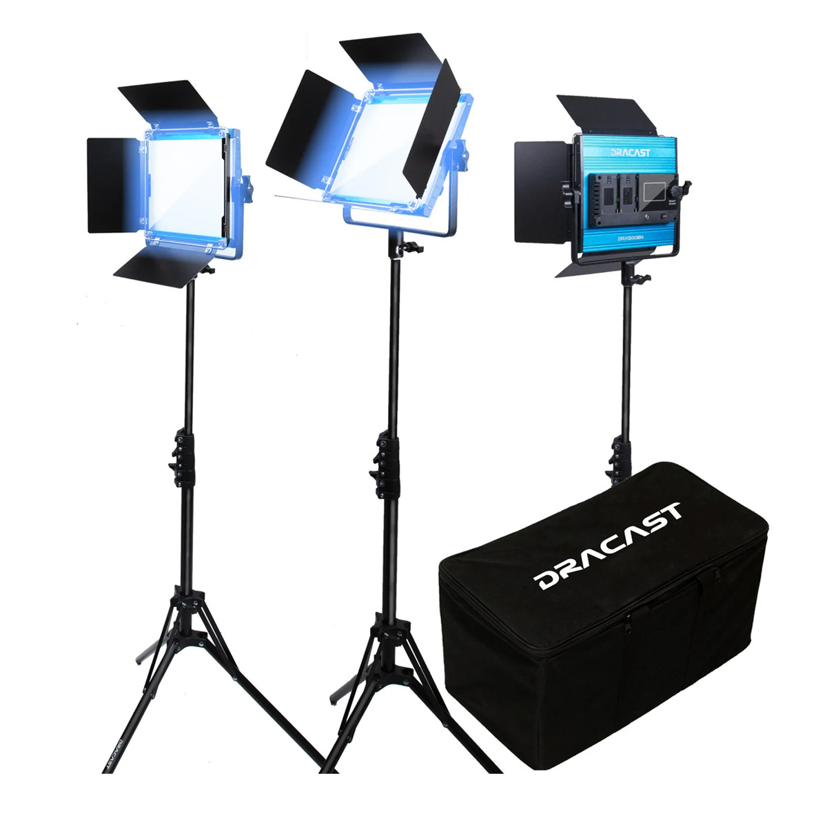 

Dracast X Series LED500 35W Daylight LED 3-Light Kit w/Nylon Padded Travel Case