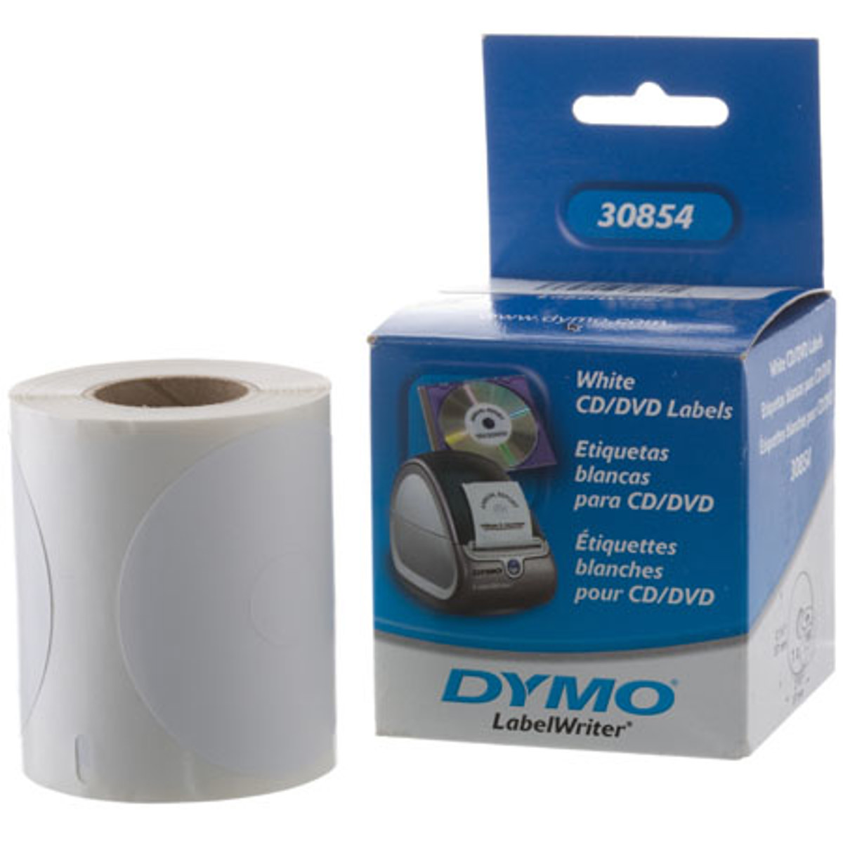 

Dymo 30854 2-1/4 inch Self-Stick CD/DVD Label