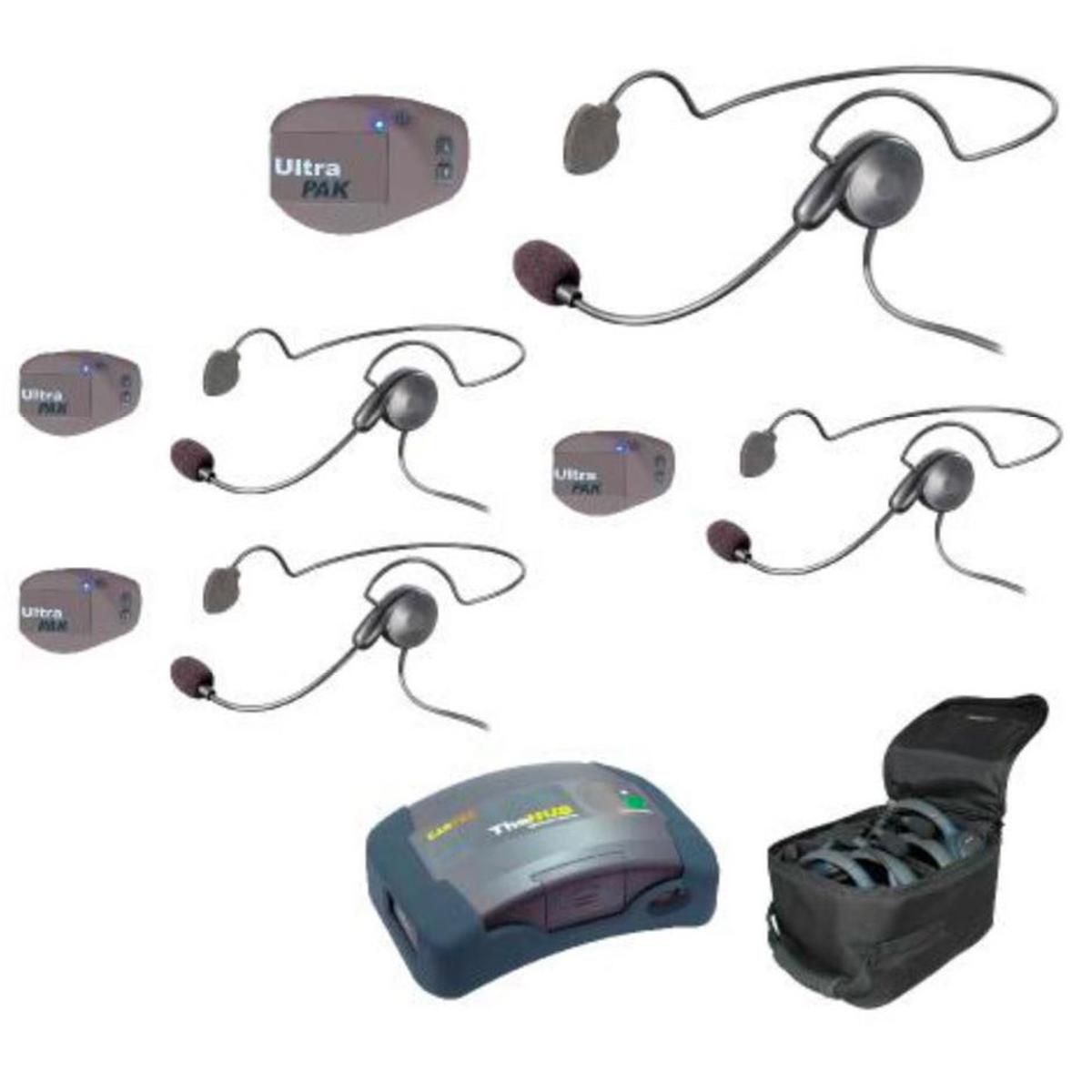 

Eartec UPCYB4 4-Person HUB Intercom System, 4x UltraPAK Beltpack, 4x Cyber