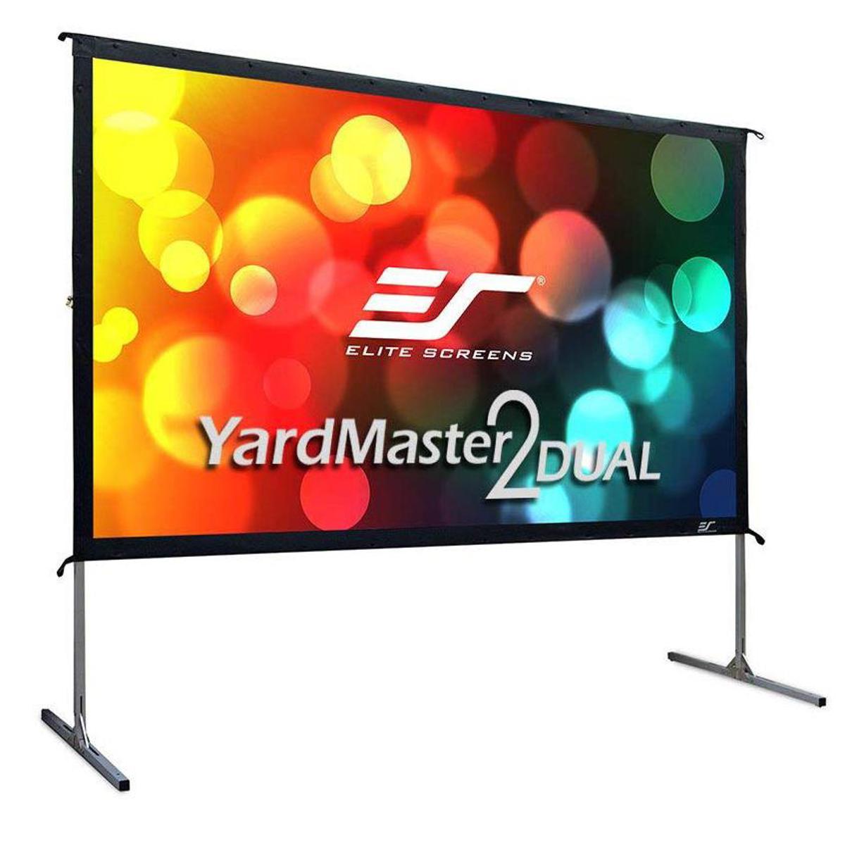 

Elite Screens Yard Master 2 Dual WraithVeil Dual 100" 16:9 I/O Projector Screen