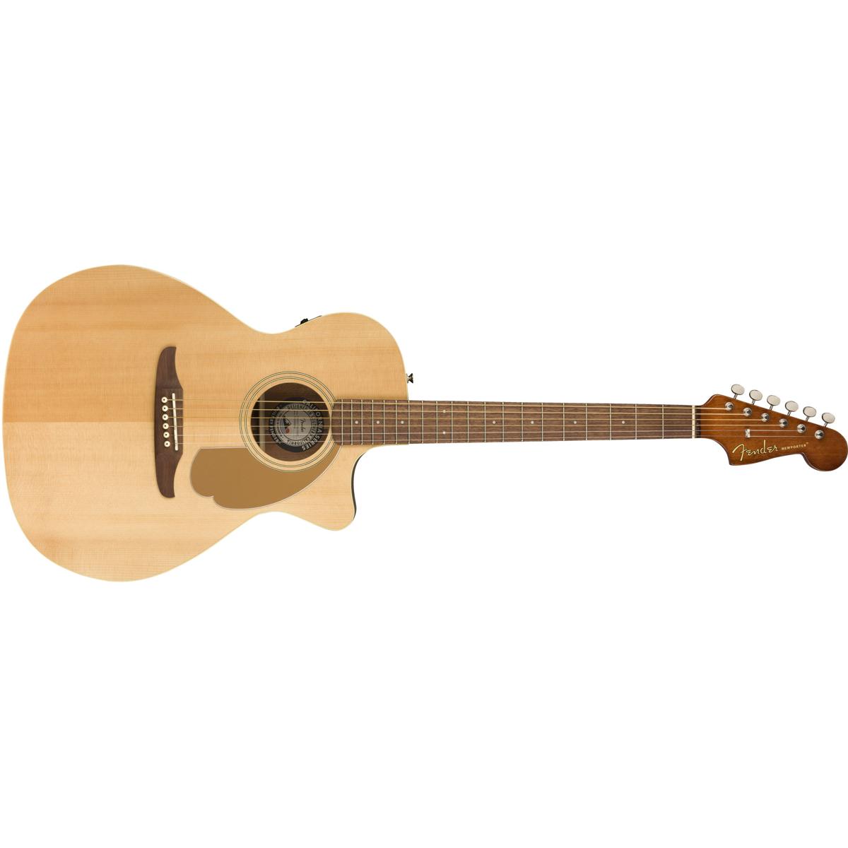 Fender Newporter Player Acoustic Electric Guitar, Walnut Fingerboard, Natural