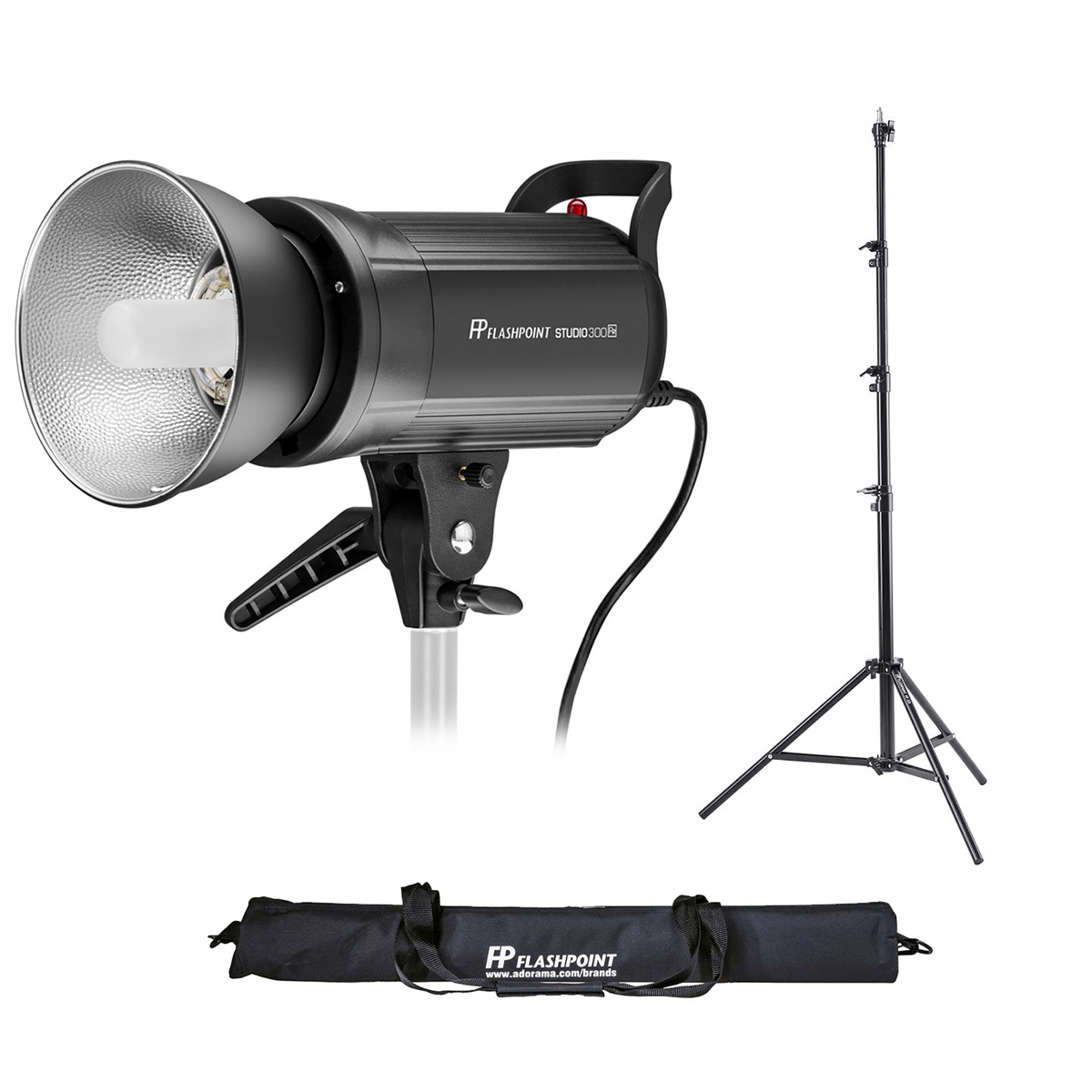 

Flashpoint Studio 300 R2 Bowens Mount Monolight Kit With 9.5'air-Cushioned Stand