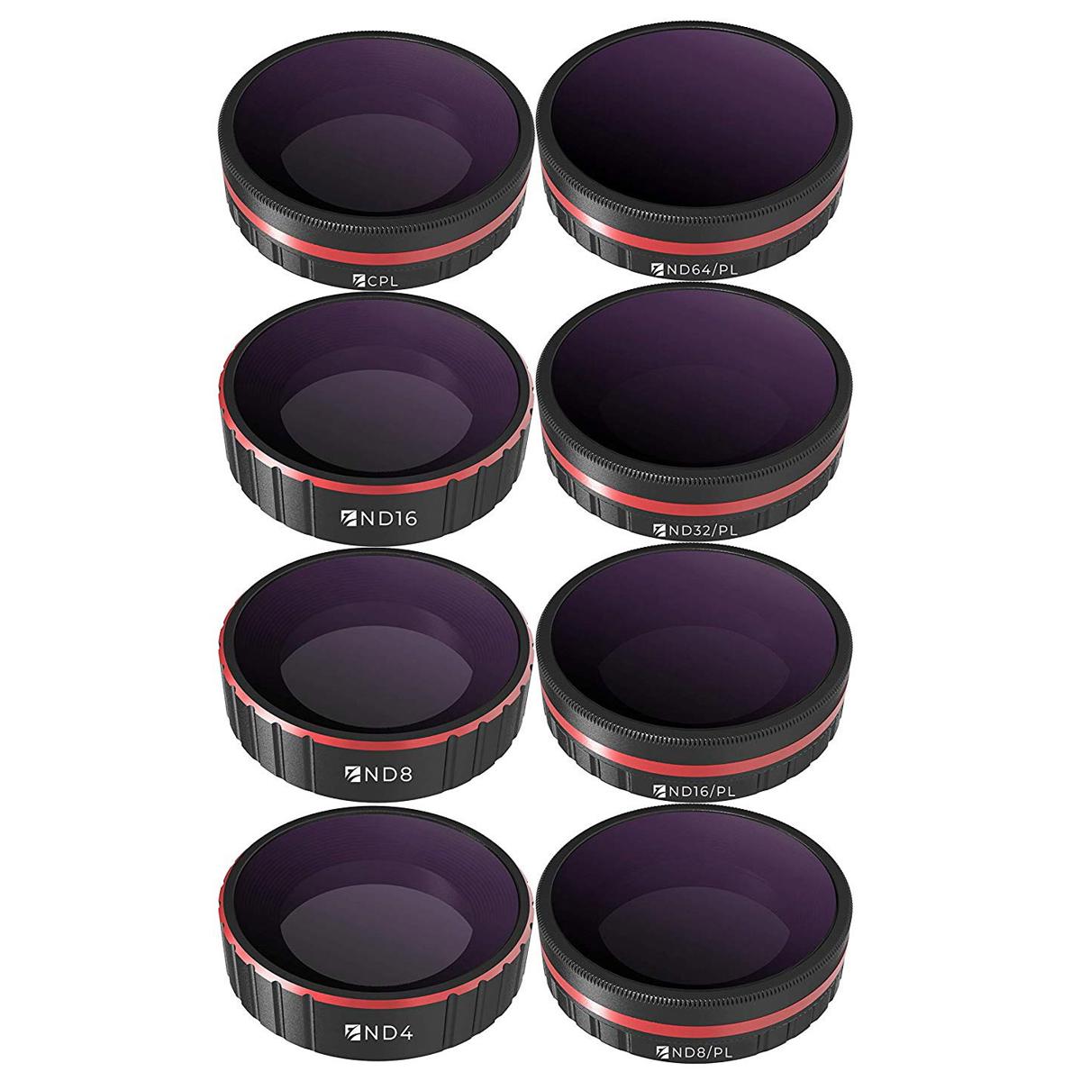 

Freewell All Day Camera Lens Filters for DJI Osmo Action Camera, 8-Pack