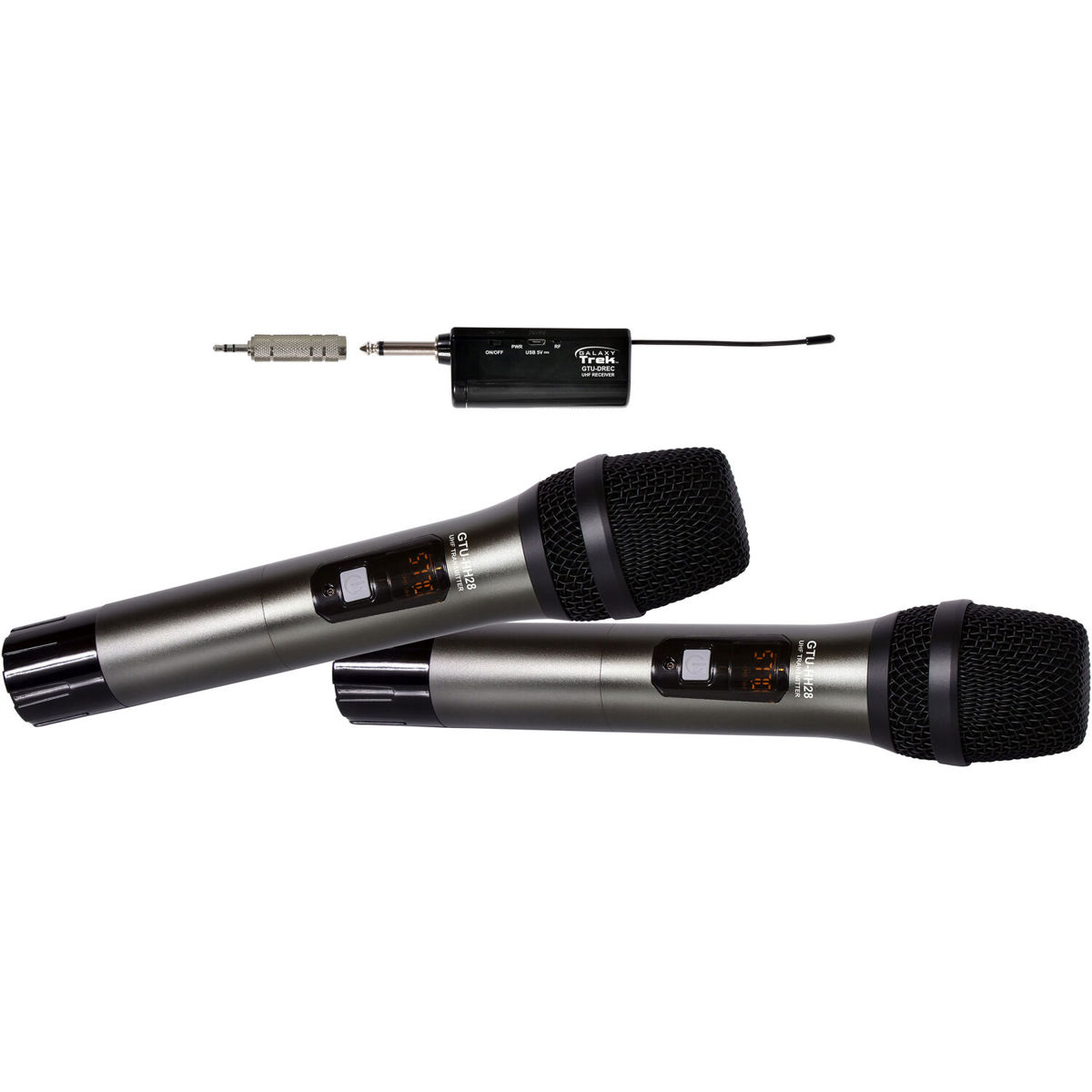 

Galaxy Audio Trek GTU Mini UHF Dual Handheld Mic System, A & B:524.5 - 594.5 MHz