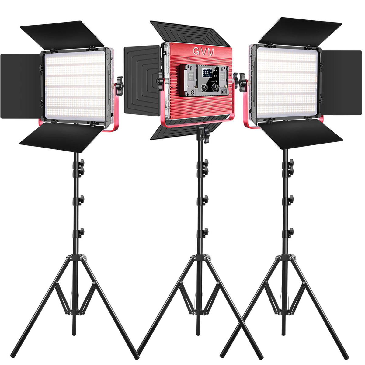 

GVM RGB LED Studio Video Bi-Color Soft 1200D 3-Light Kit