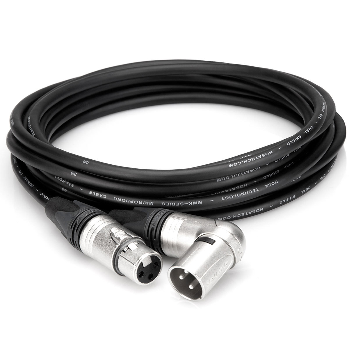 

Hosa Technology 1.5' Neutrik XLR3F to Right-angle XLR3M Camcorder Mic Cable