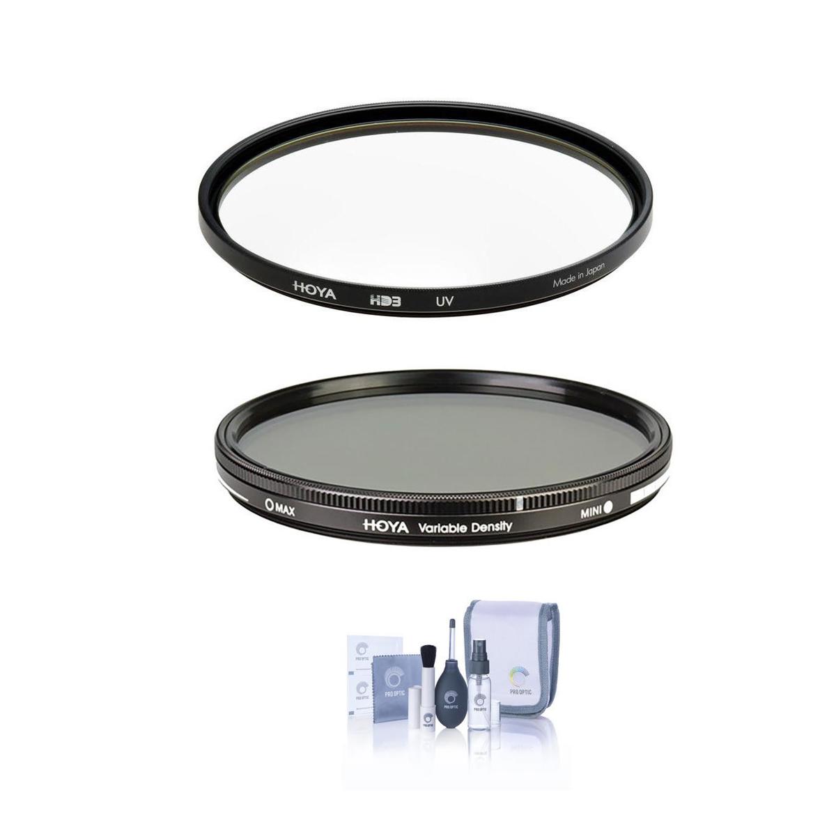 

Hoya 55mm HD3 UV Filter With Hoya 55mm Variable ND Filter (0.45 to 2.7 (1.5 to 9