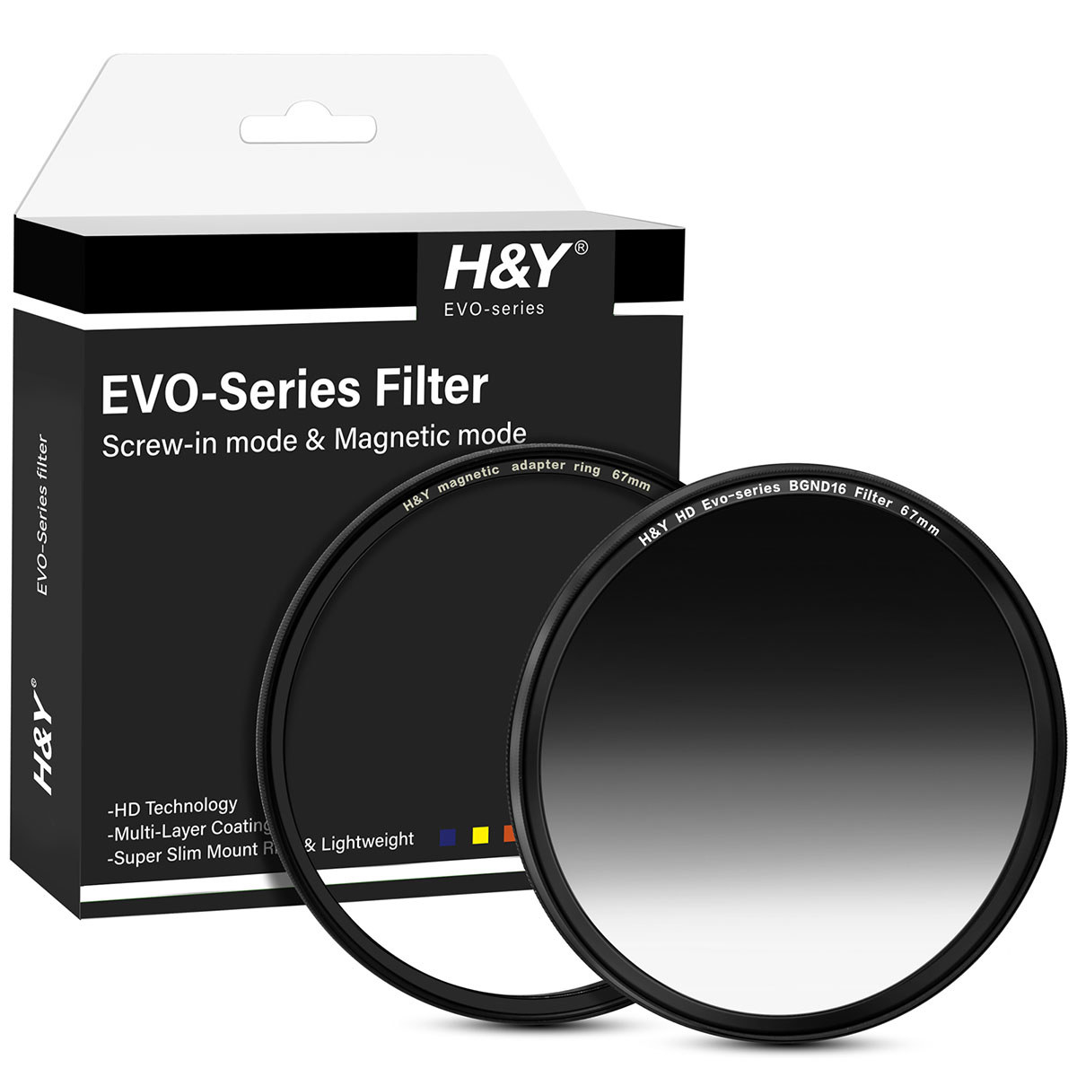 

H&Y HD EVO-Series 1.2 4-Stop MRC Magnetic Balancer GND16 Filter 67mm