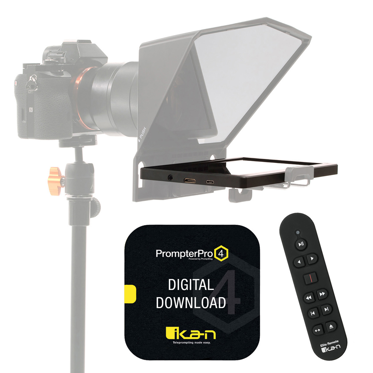 

Ikan HS-PT700-UGK Homestream Teleprompter Upgrade Kit with 7" Monitor & Remote