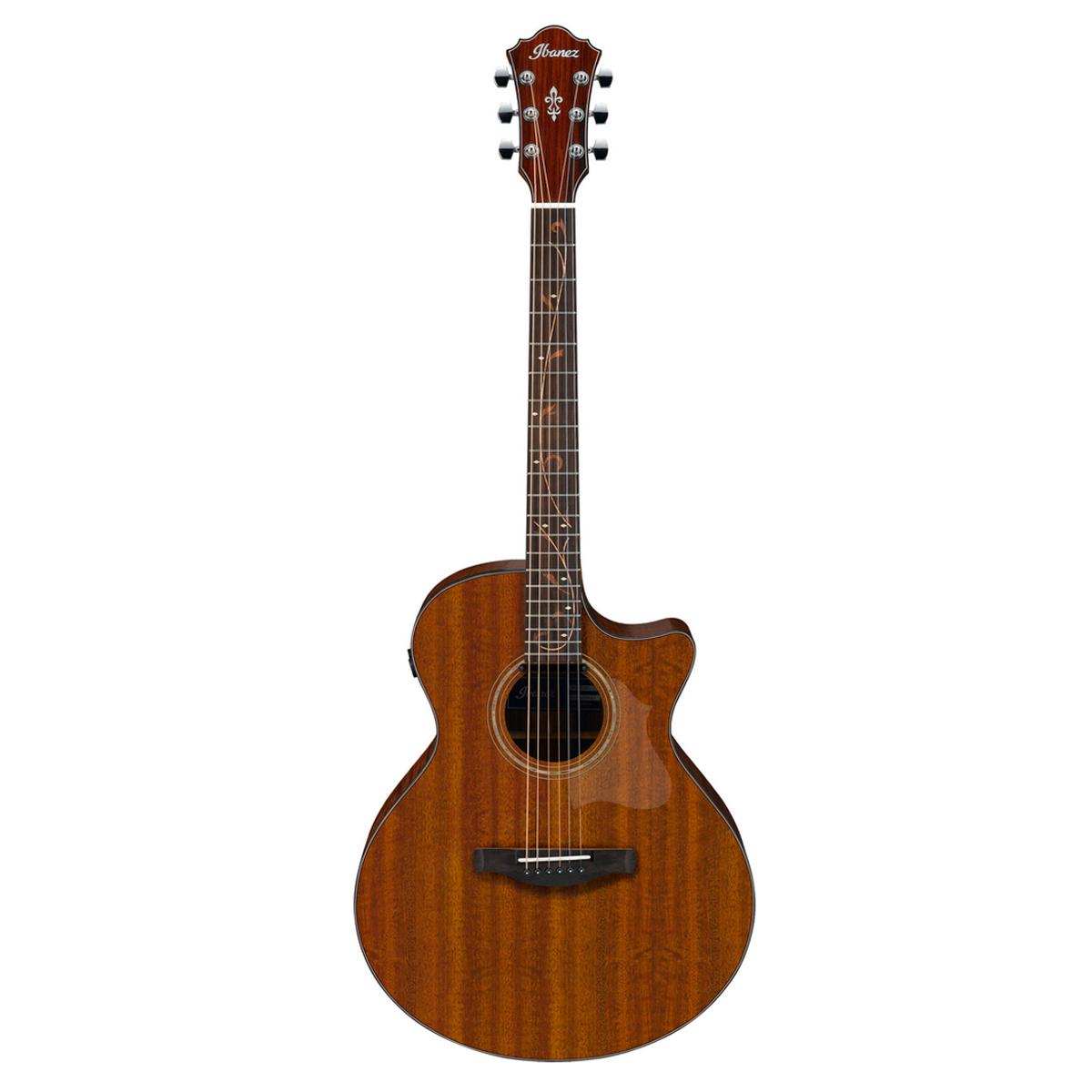 Ibanez AE295 Acoustic Electric Guitar, Katalox Fretboard, Natural Low Gloss -  AE295LGS