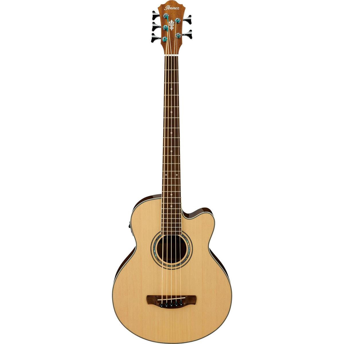 

Ibanez AEB105E 5-String Acoustic Electric Bass Guitar, Natural