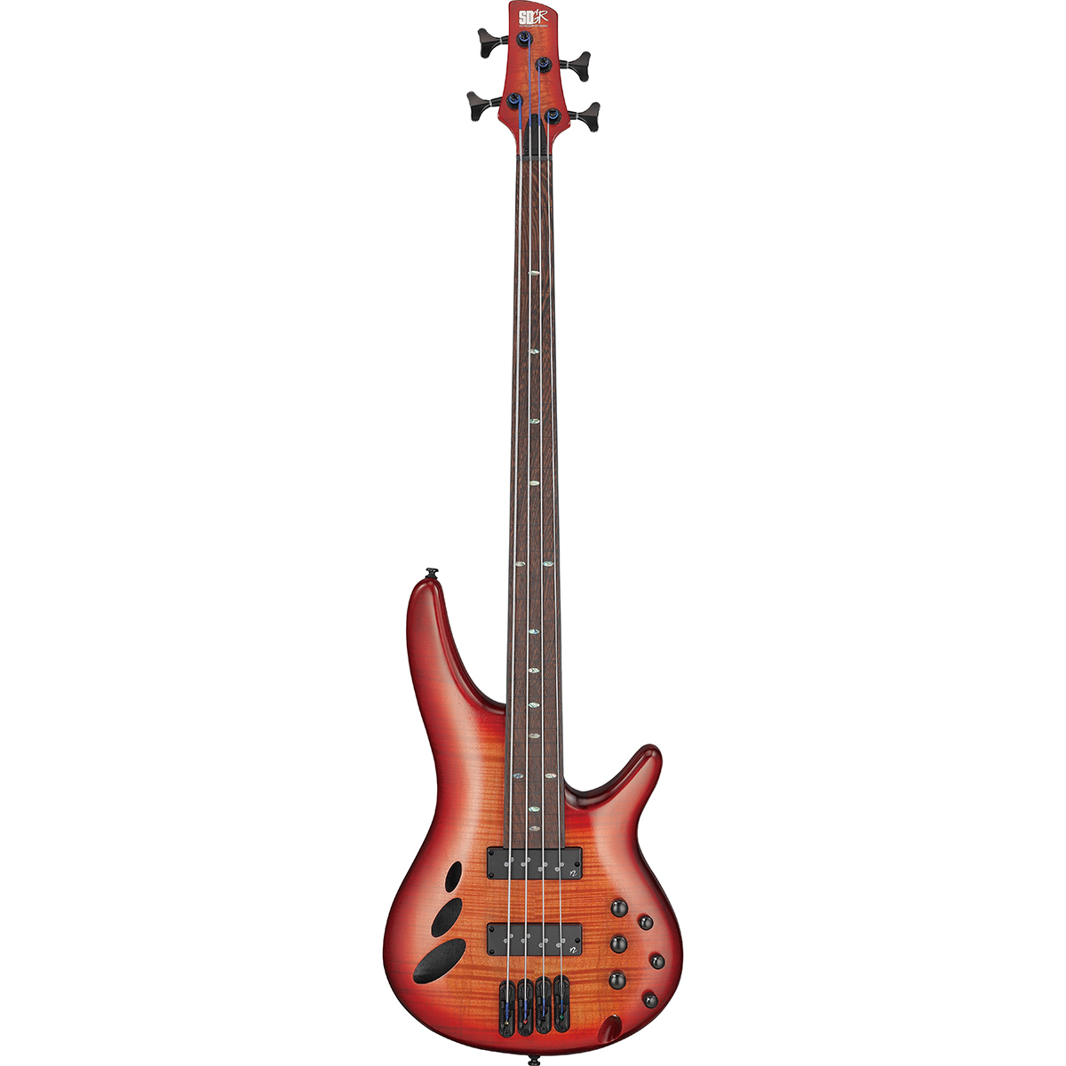 

Ibanez SR Workshop SRD900F Fretless Bass Guitar, Brown Topaz Burst Low Gloss