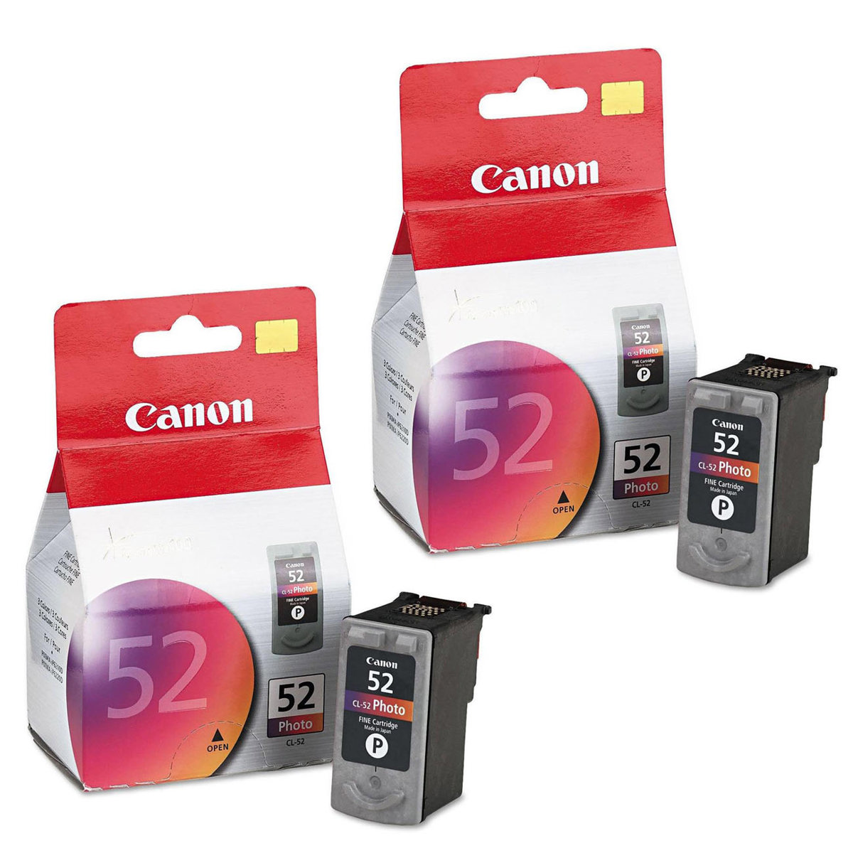 

Canon 2 Pack CL-52 Fine Color Ink Cartridge f/iP6310D, iP6220D, iP6210D