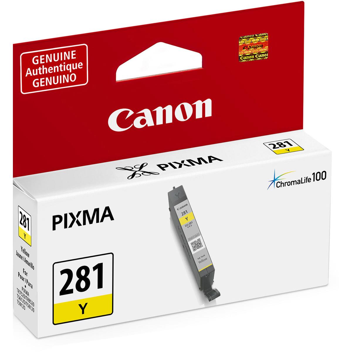 

Canon CLI-281 Yellow Ink Tank for Select PIXMA TR, TS Series Printers - 5.6ml