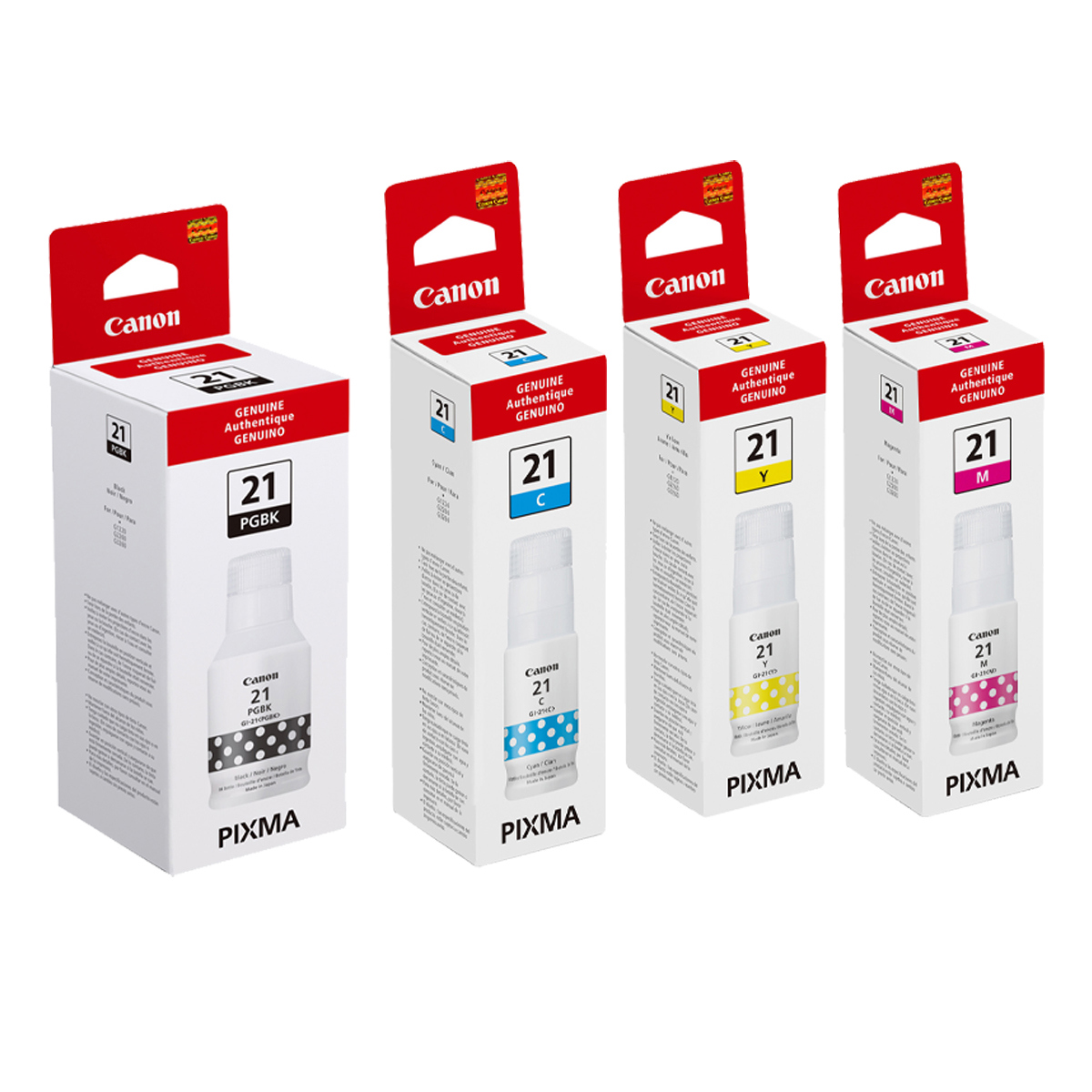 

Canon GI-21 170ml Color Ink Bottle Bundle for PIXMA G Series Printers