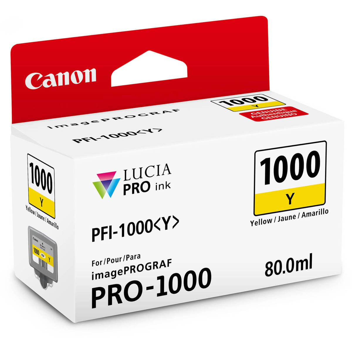 

Canon PFI-1000Y Yellow LUCIA PRO ink for imagePROGRAF PRO-1000