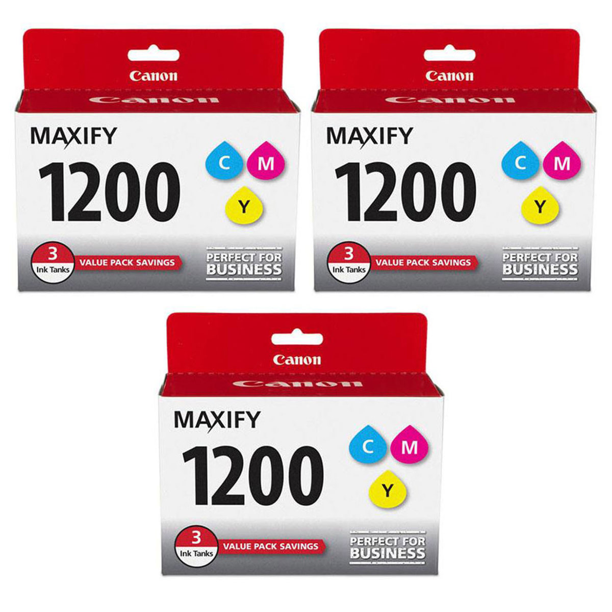 Картриджи Canon 3 Pack PGI-1200 для принтеров серии MAXIFY MB, 3 упаковки