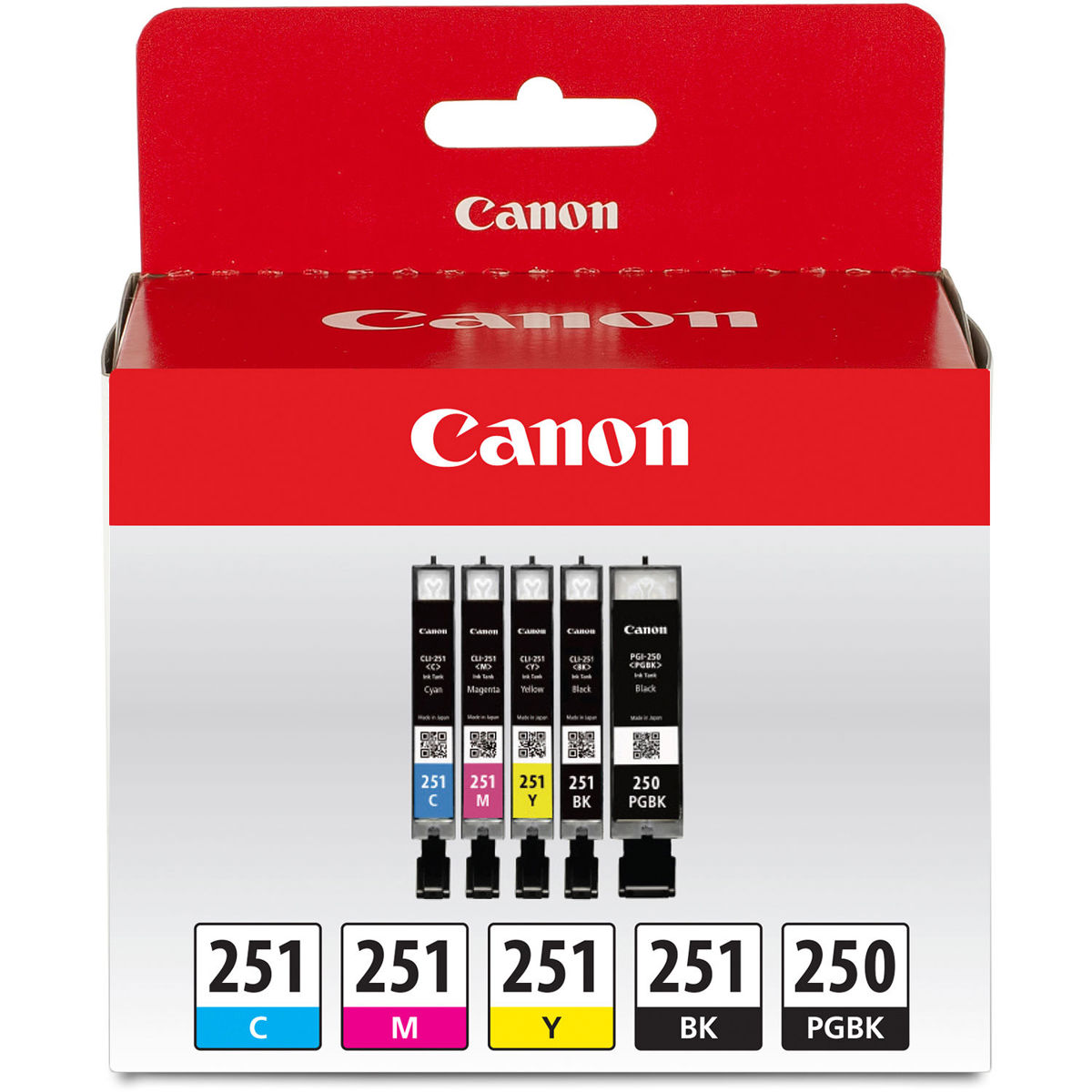 

Canon PGI-250 Black &CLI-251 Color Ink 5 Color Value Pack for PIXMA Printers