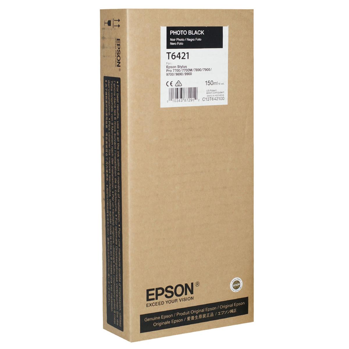 

Epson T642100 UltraChrome HDR Photo Black Printer Ink