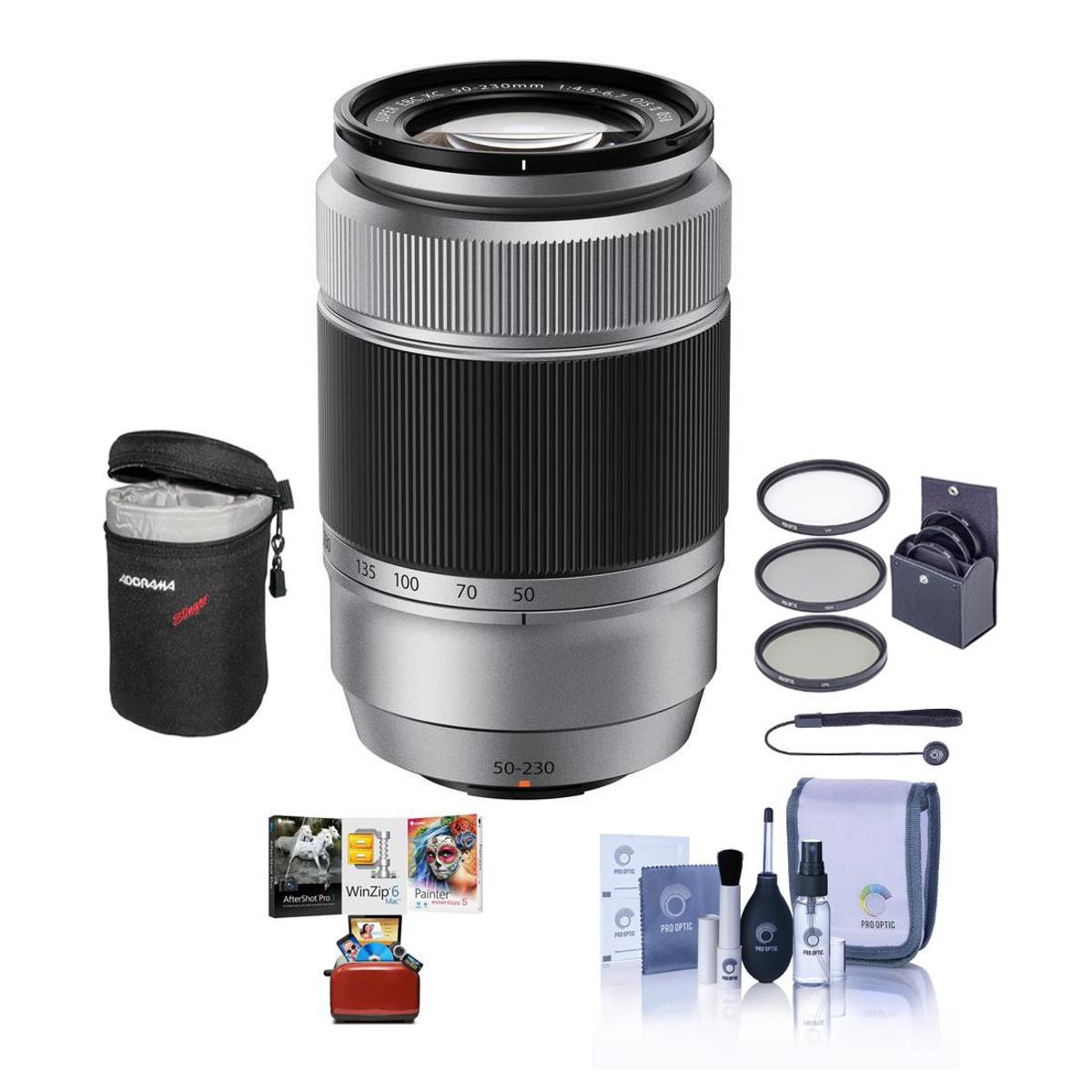 

Fujifilm XC 50-230mm f/4.5-6.7 OIS II Lens, Silver with Mac Software & Acc Kit