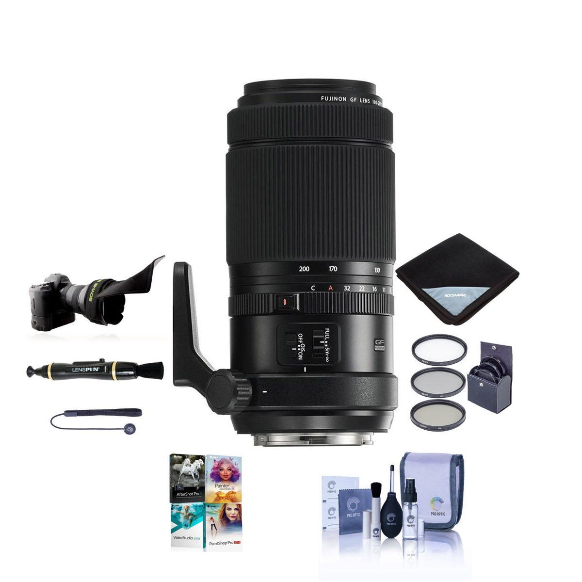 

Fujifilm GF 100-200mm f/5.6 R LM OIS WR Lens Free PC Software & Accessories Kit