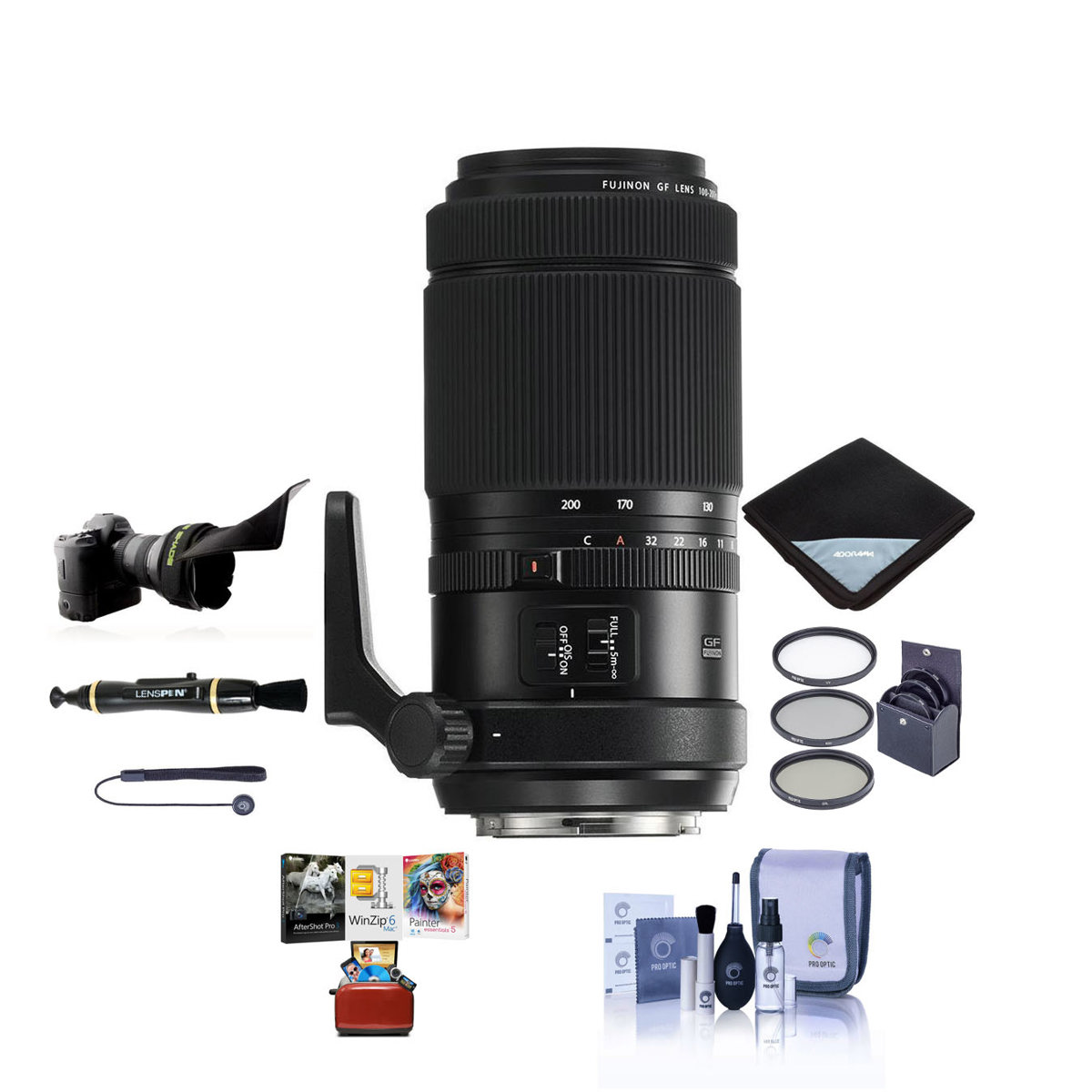 

Fujifilm GF 100-200mm f/5.6 R LM OIS WR Lens/Free Mac Software & Accessories Kit